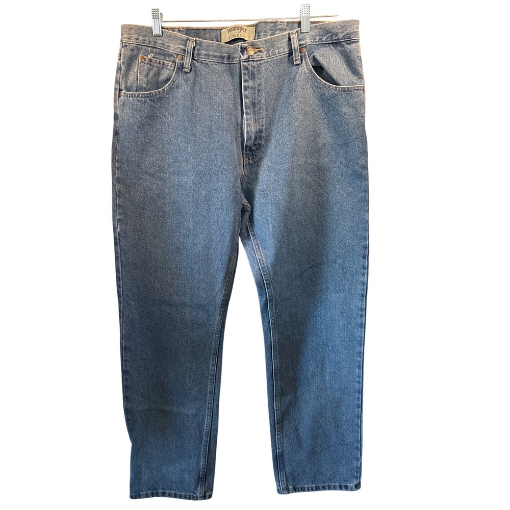 Wrangler Authentics Mens Straight Leg Denim Jeans Medium Wash 38x31 10ZM100SW